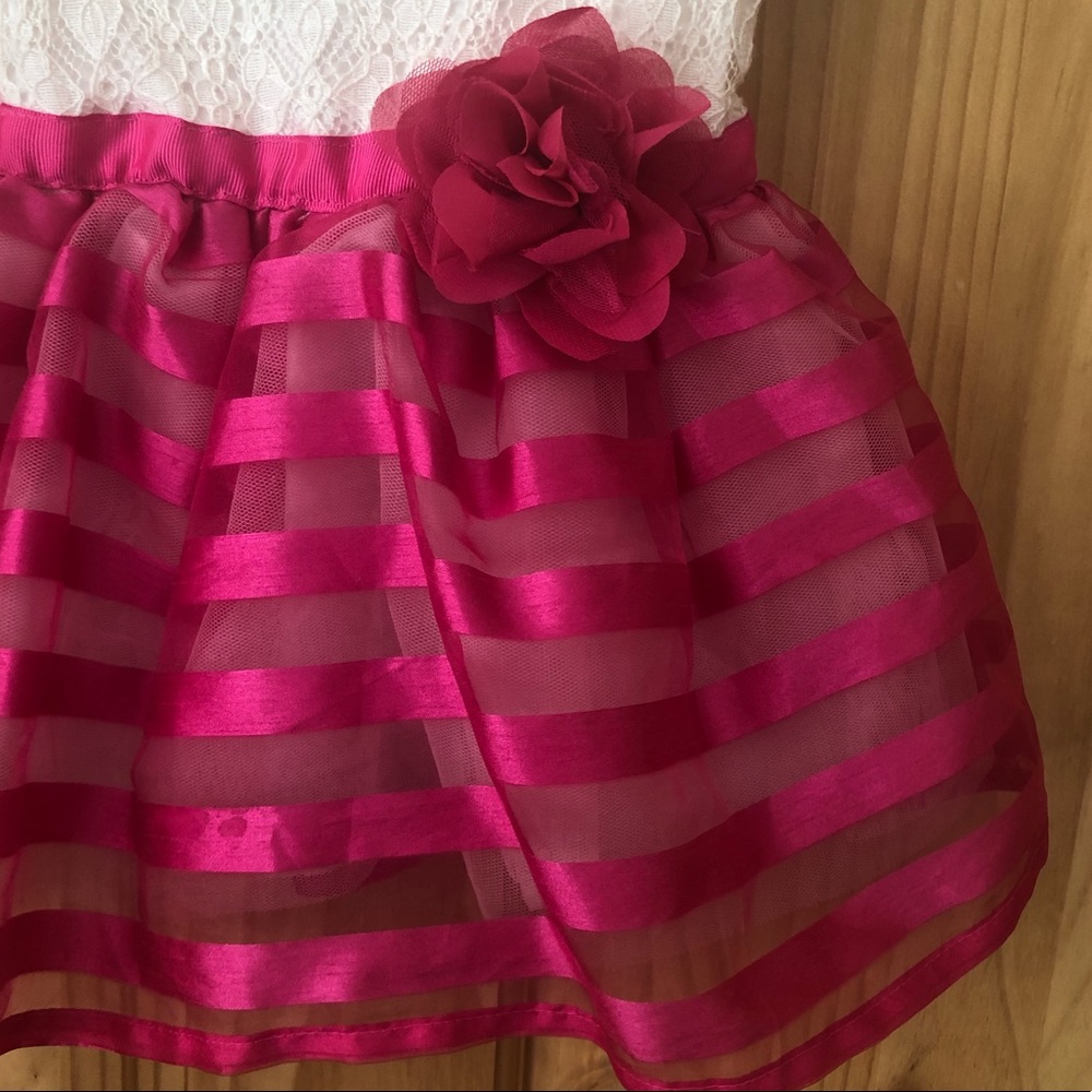 Children’s Place eyelet & mesh dress 18-24 mo. - Picture 3 of 7